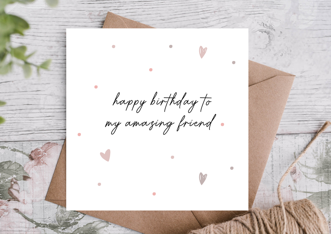 Friend Birthday Card