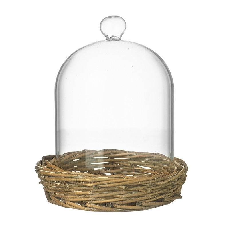 SMALL WICKER CLOCHE