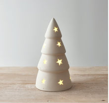 WHITE CERAMIC LARGE LED TREE