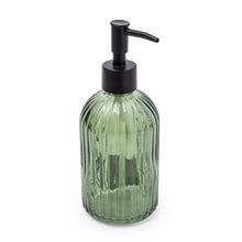 GREEN RIDGED SOAP DISPENSER