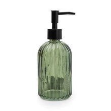 GREEN RIDGED SOAP DISPENSER