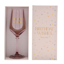 BIRTHDAY WISHES WINE GLASS