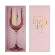 HAPPY BIRTHDAY WINE GLASS