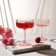 BLUSH MARTINI GLASSES