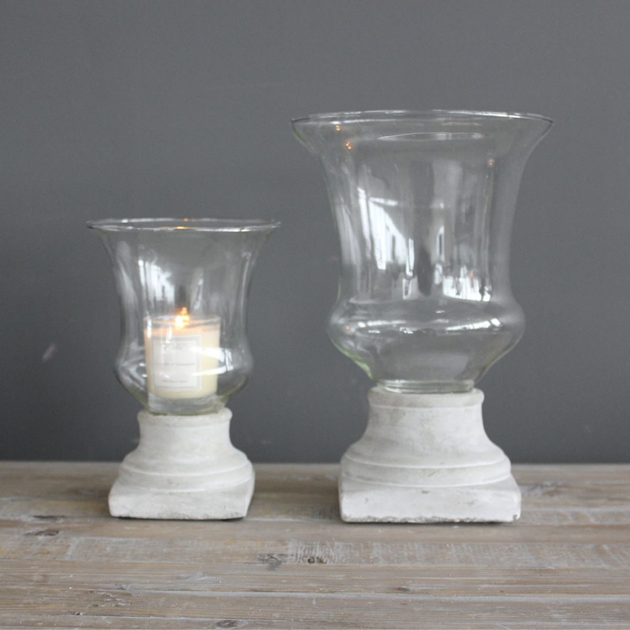 CEMENT HURRICANE CANDLE HOLDER – Ambience Home (Surrey)